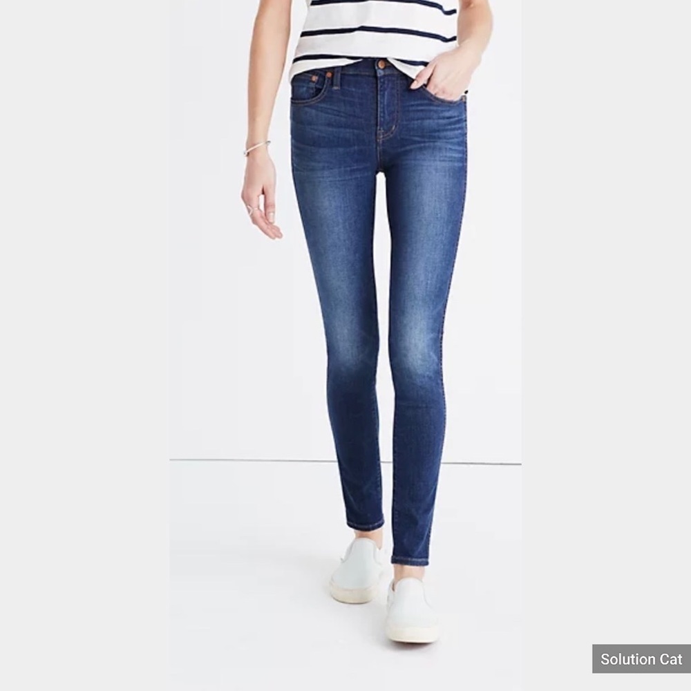 Madewell 9" High-Rise Skinny Jeans Size 25 like new